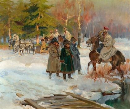 Napoleon bei der Entgegennahme einer militärischen Meldung (1897)