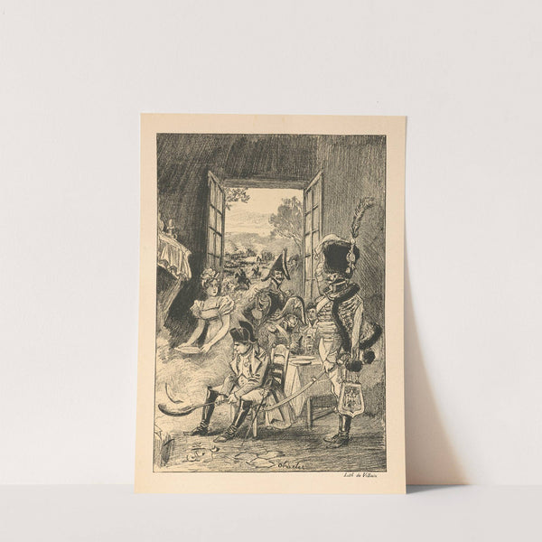 Napoléon chez la menuniére (1895) by Albert Robida