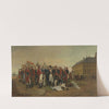Napoleon Giving The Plans For Docks In Antwerp (1866) by Jan Baptist Huysmans