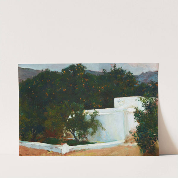Naranjos. El Camino Del Mar. Valencia (Orange Trees On The Road To The Sea, Valencia) by Joaquín Sorolla