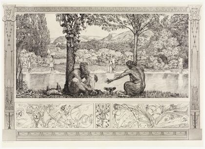 Narcissus und Echo I (Rettungen Ovidischer Opfer, Opus II, Blatt 7)