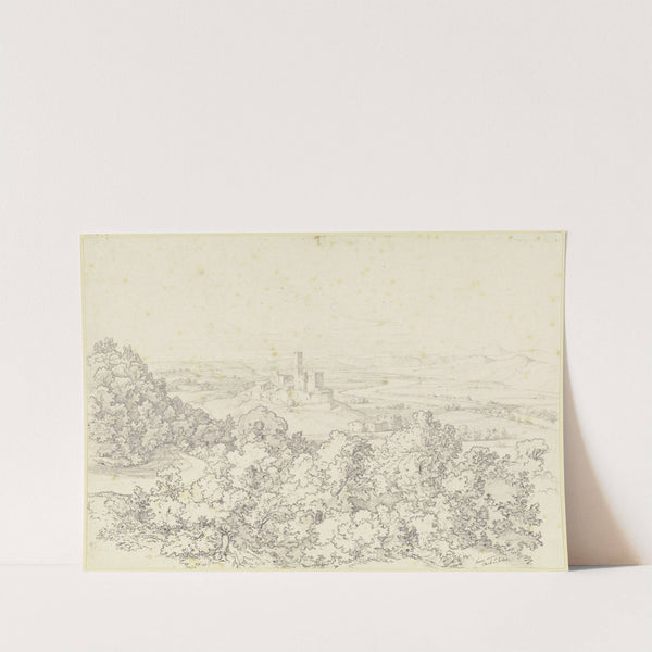 Narni an der Nera, dem Zufluss des Tibers by Friedrich Eisenlohr  