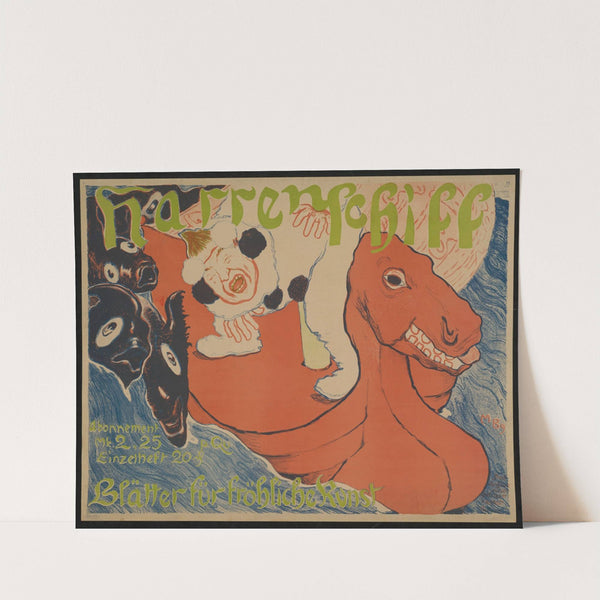Narrenschiff Plakat (1898-1899) by Martin Brandenburg