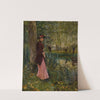 Nathalie Goeneutte, the Artist&#039;s Sister, on a Riverbank by Norbert Goeneutte