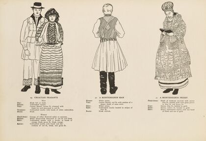 National costumes of the Slavic peoples Pl.13 (1920)
