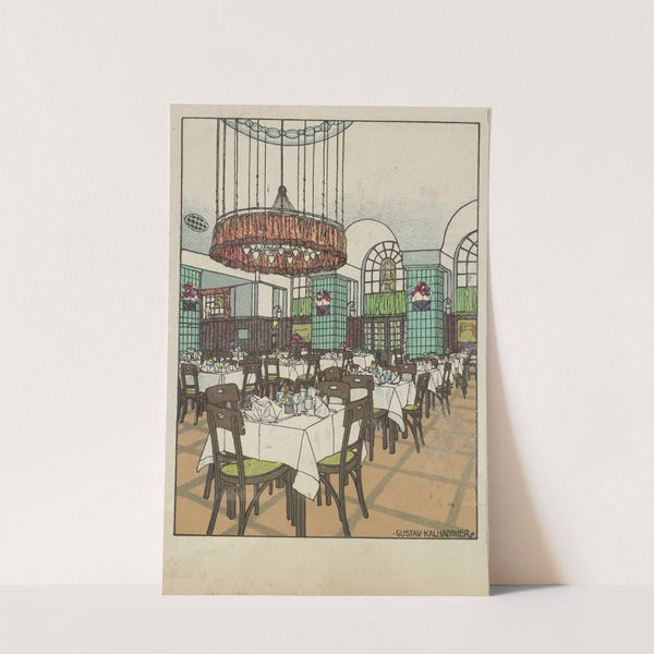 National Railway Station Restaurant, Vienna X, Josef Pohl (Restaurant Staatsbahnhof, Wien X, Josef Pohl) (1911) by Gustav Kalhammer