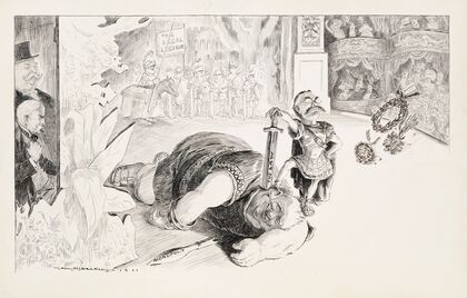 National Vaudeville. Aldrich to Taft; Wickersham always brings down the house with that play (1911)