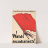 Nationalratswahlen – Wählt sozialistisch! (1919) by Carl Scherer
