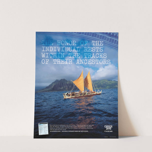 Native Hawaiian Action Poster (2010) by Bureau of the Census