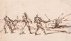Natives Hauling a Boat