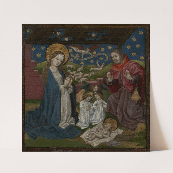 Nativity (1450-1460) by Cologne Master of 1458