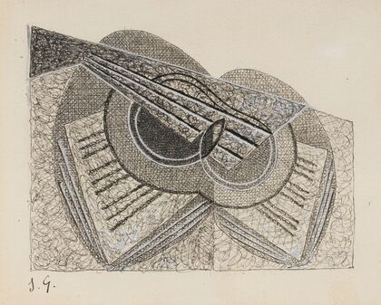Nature Morte À La Guitare Et Un Livre De Musique