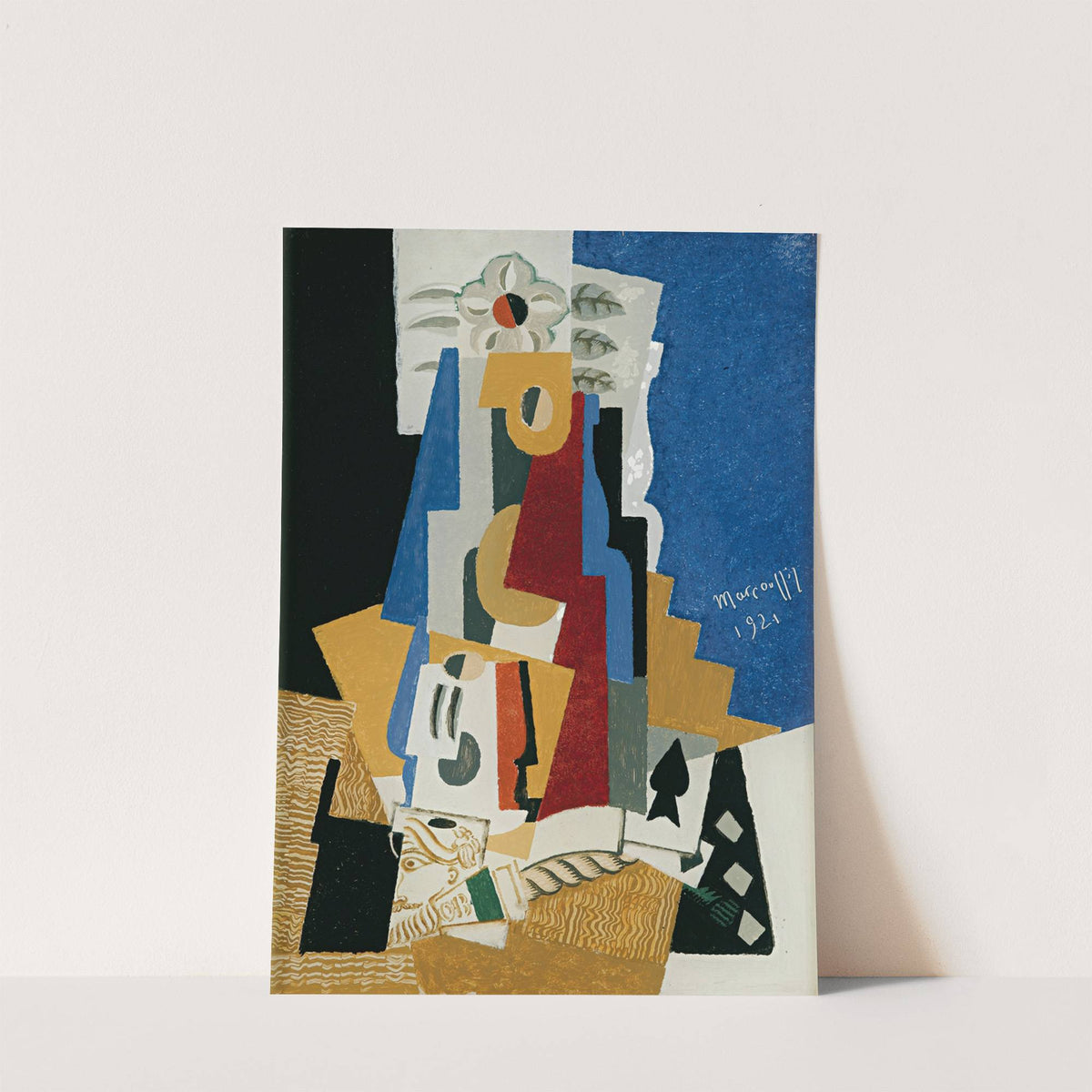 Nature Morte À L’as De Pique by Louis Marcoussis