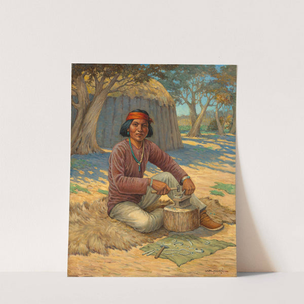 Navajo Silversmith by Carl Moon