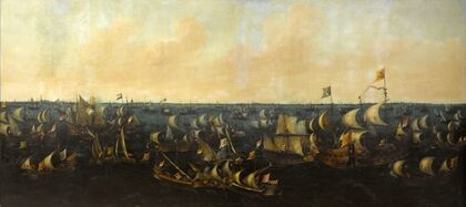 Naval Battle on the IJsselmeer, 6 October 1573; Episode from the Eighty Years’ War (1621)