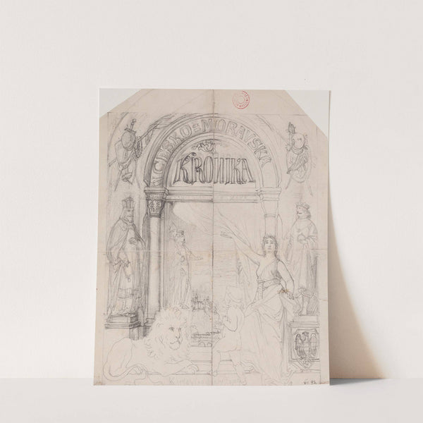 Návrh titulního listu Zapovy Česko-Moravské kroniky (1860) by Petr Maixner