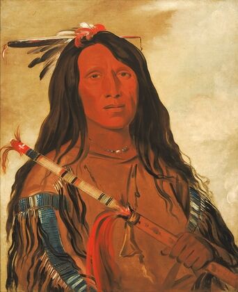 Né-Hee-Ó-Ee-Wóo-Tis, Wolf On The Hill, Chief of The Tribe (1832)
