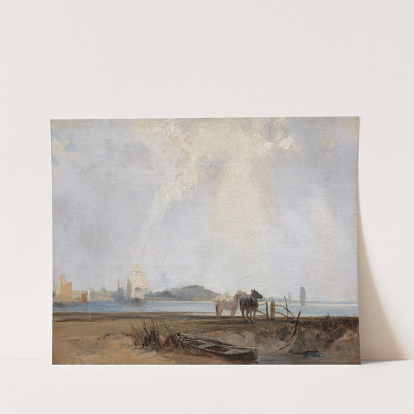 Near Quillebeuf by Richard Parkes Bonington