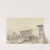 Near Tassisudon [Tashicho Dzong] (ca. 1783) by Samuel Davis