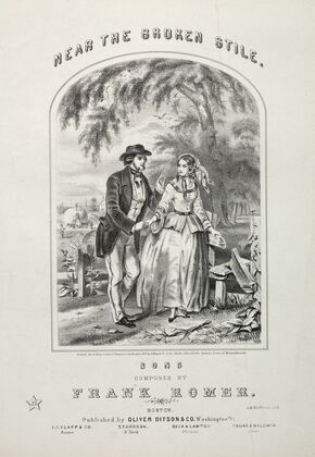 Near the Broken Stile – Sheet Music Cover (c. 1857)