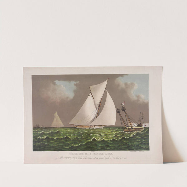 Nearing the finish line (1888) by Currier & Ives.