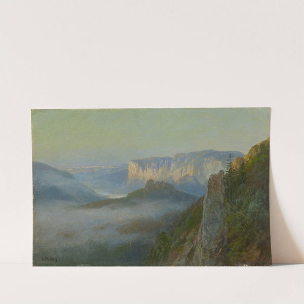 Nebel im Elbsandsteingebirge by Bernhard Mühlig
