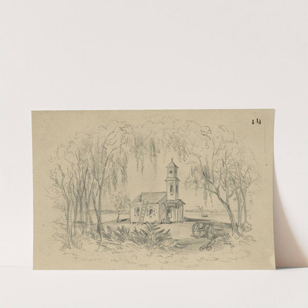 Negro Church, Smith's Plantation, Port Royal Isl'd, S.C. by Alfred Rudolph Waud