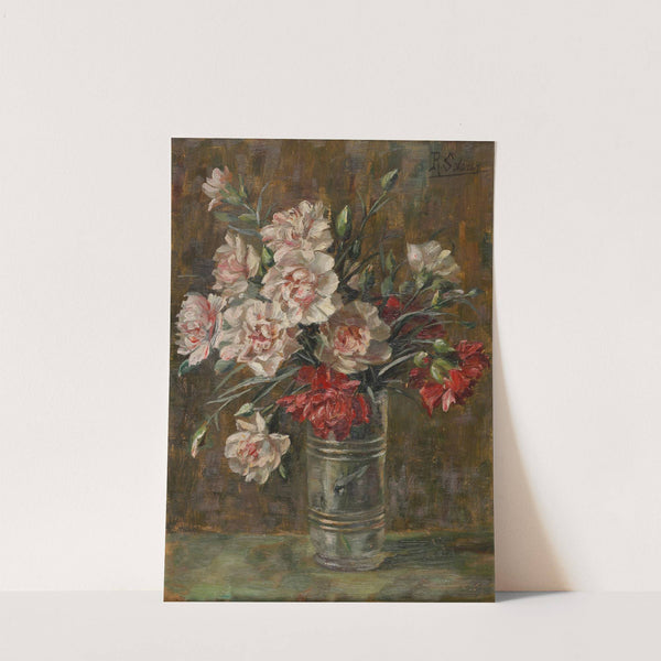 Nelken in einer Vase by Rosa Scherer