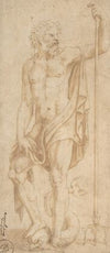 Neptune Holding a Trident and Standing on a Dolphin