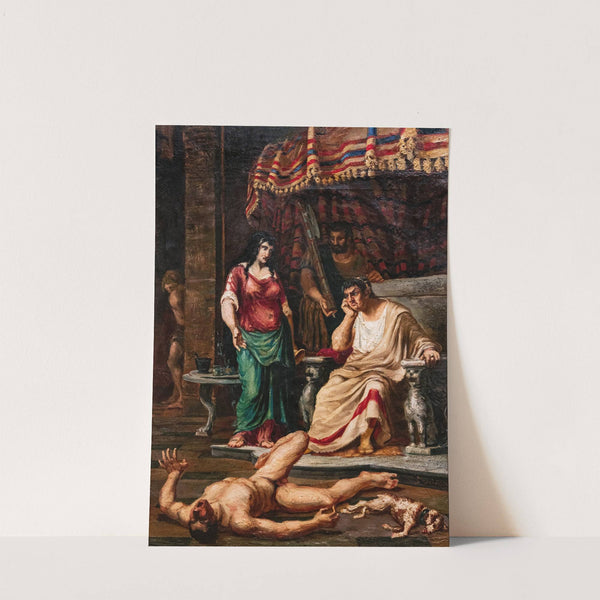 Nero trying poisons by Jean-Baptiste Cariven