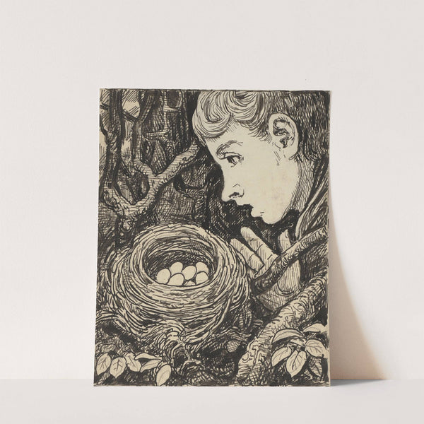 Nest (ca 1905) by Hans Thoma