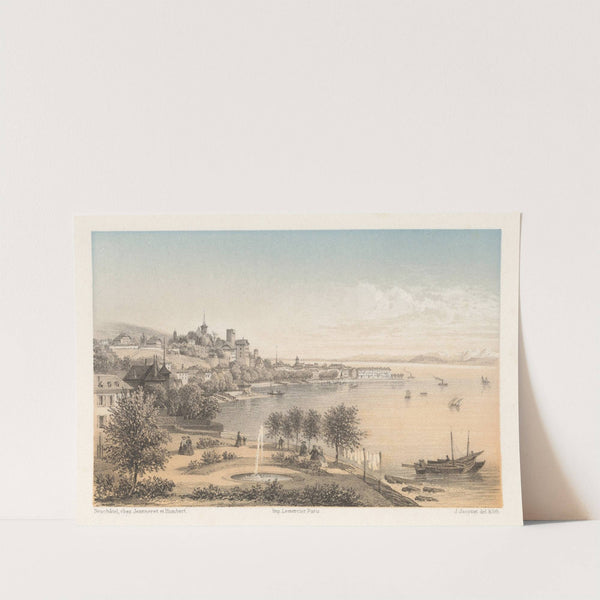 Neuchatel Côté de la route neuve by Jean Jacottet