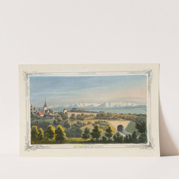 Neuchatel. La trouée du Seyon by Jean Henri Baumann