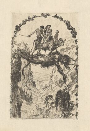 Neujahrskarte Teufelsbrücke (1902)