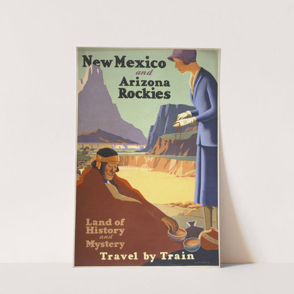 New Mexico and Arizona rockies. Land of history and mystery. Travel by train by The Willmarths