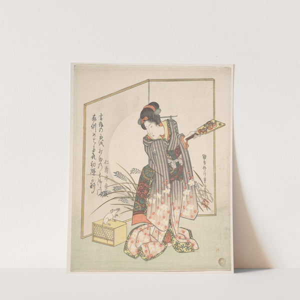 New Year Greeting Card for ‘Rat’ Year (1828) by Yanagawa Shigenobu