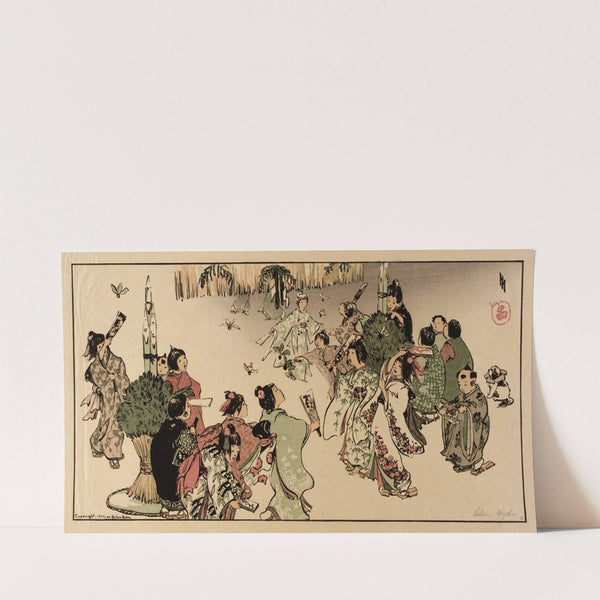 New Year’s Day in Tokyo (1914) by Helen Hyde