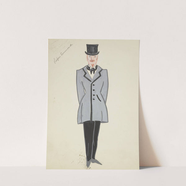 New York Fireman: Grey coat, black trousers, black tie and black top hat (1934-1943) by Lucie Gilligan