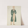 New York Fireman: Long green coat, yellow plaid waistcoat, tan trousers (1934-1943) by Lucie Gilligan
