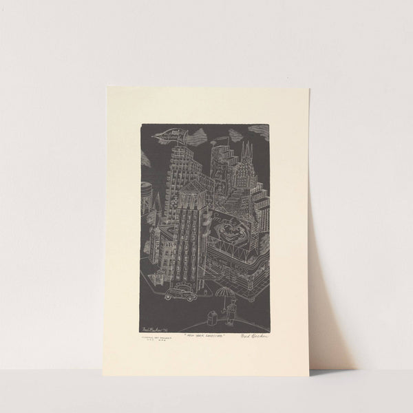 New York Landscape (1936) by Fred Becker