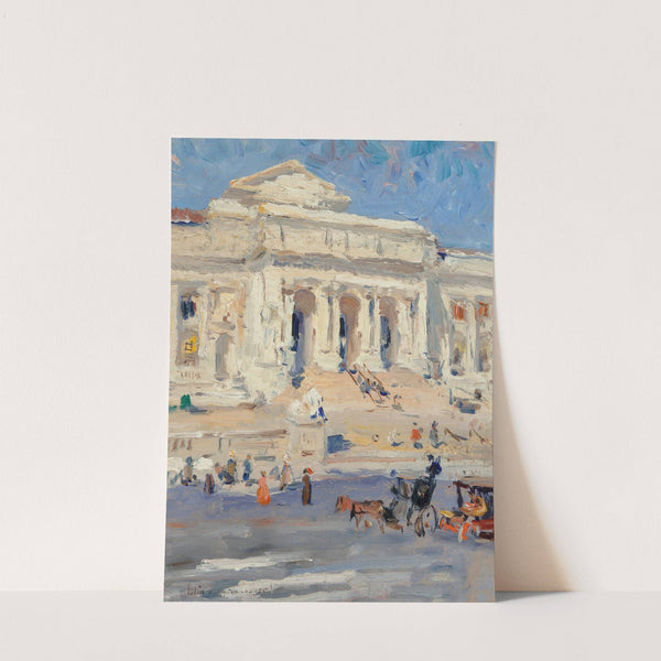 New York Public Library (circa 1912) by Colin Campbell Cooper