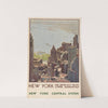 New York ; the upper bay from lower Manhattan. New York Central System by Leslie Ragan