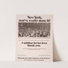 New York, you&#039;ve really done it! ... 3 million Soviet Jews thank you by Anonymous