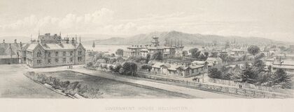 New Zealand Graphic and Descriptive. Plate 1. Government House, Wellington.
