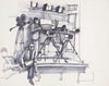News and television cameras, perhaps related to the Senate Watergate hearings