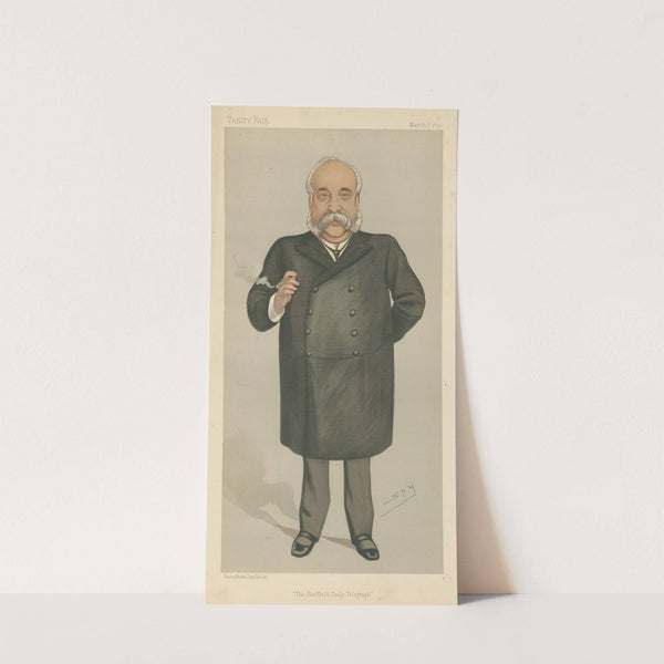 Newspapermen; ‘The Sheffield Daily Telegraph’, Sir William Christopher Leng, March 8, 1890 (1890) by Leslie Matthew Ward