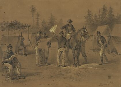 Newspapers in camp