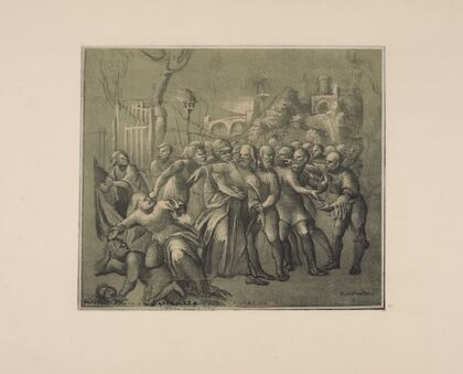 NiccolÃ² Giolfino – Drawing of the taking of Christ