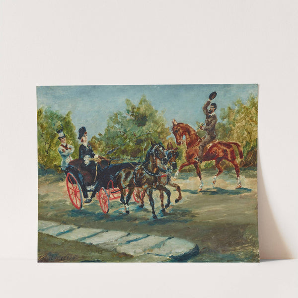 Nice. Sur la Promenade des Anglais (1880) by Henri de Toulouse-Lautrec