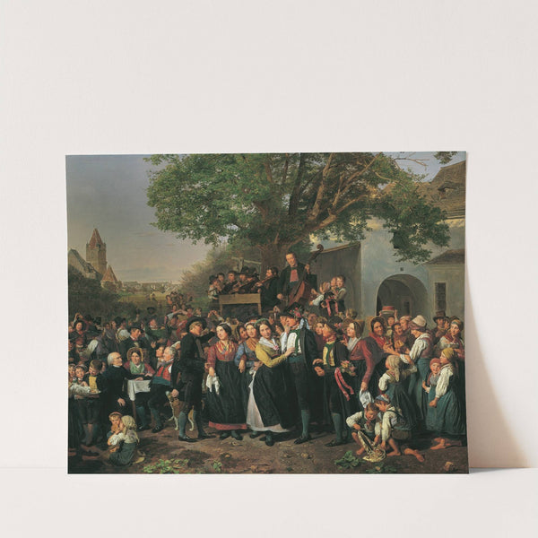 Niederösterreichische Bauernhochzeit (1843) by Ferdinand Georg Waldmüller